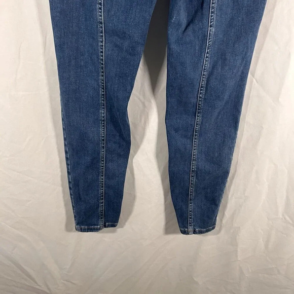 We the Free Jeans Women's 29 Medium Wash Mid Rise Cotton Blend Button Zip - Picture 8 of 9
